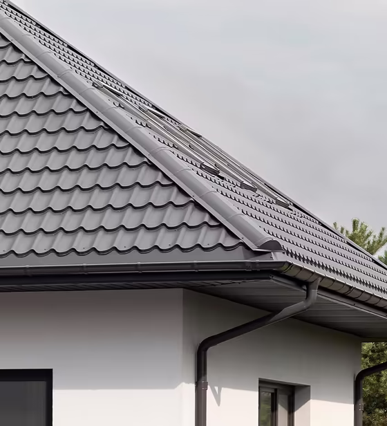 Dach z blachodachówki Ruukki